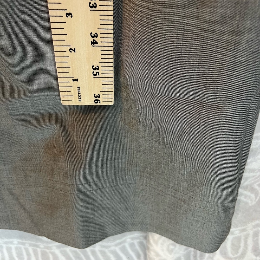 Context Gray Dress Work Dressy Elegant Professional 14 Comfortable Fitted EUC XL - Picture 3 of 9